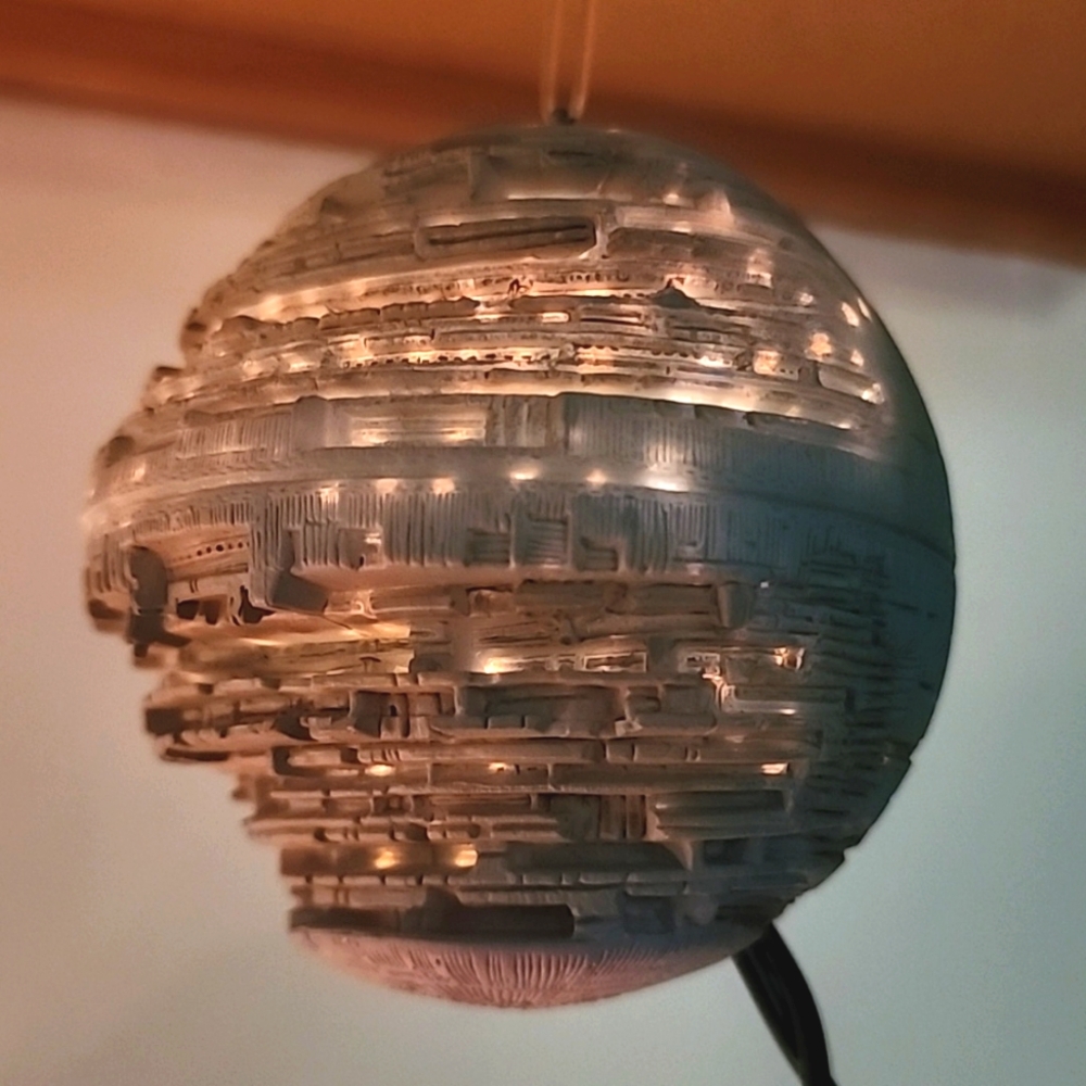Death Star Star Wars Light and Voice. 2002 Hallmark Keepsake Ornament.New in box - Picture 3 of 9
